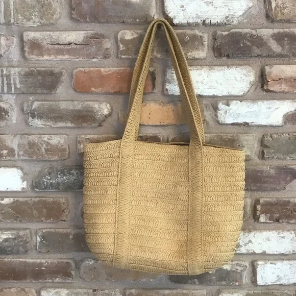 DRAPER JAMES Woman’s Woven Natural Grass Basket Tote Bag - Picture 2 of 5